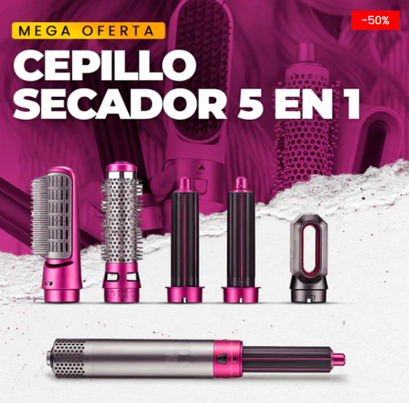 CEPILLO SECADOR DE CABELLO 5 EN 1